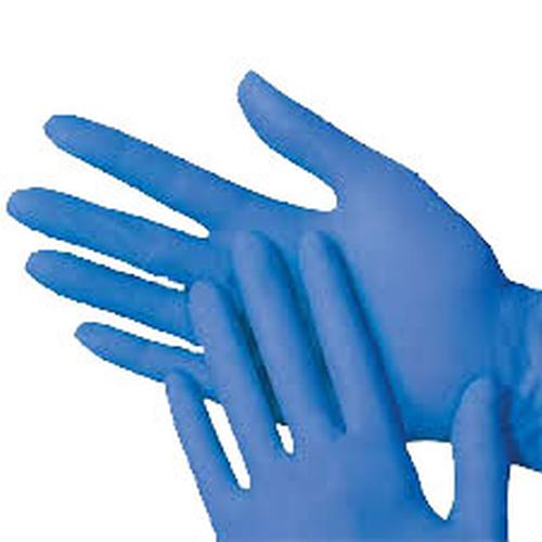 Γάντια Νιτριλίου Μπλε Χωρίς Πούδρα